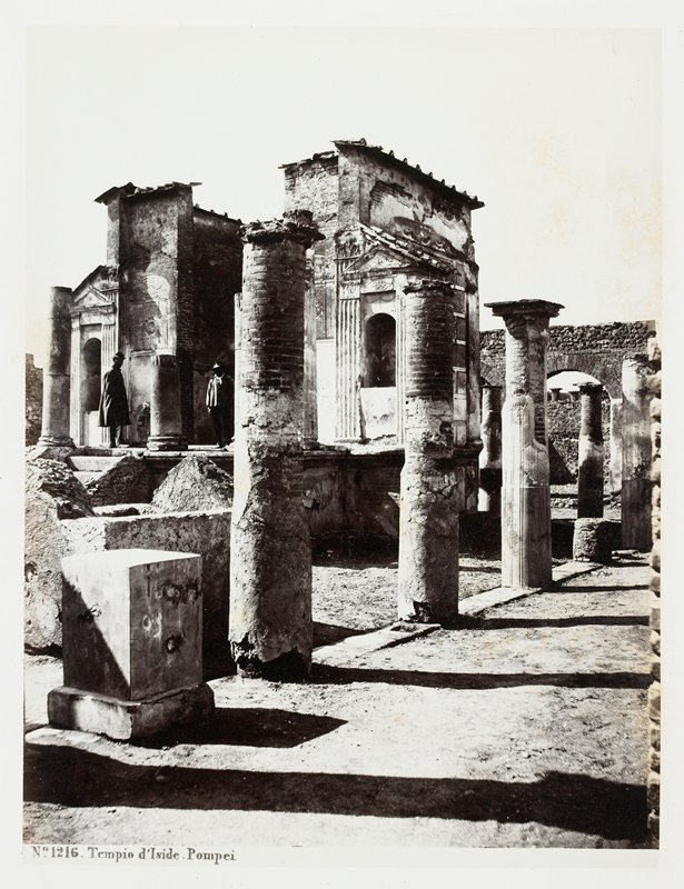 Tempio d'Iside, Pompei, Giorgio Sommer, 19th-20th century