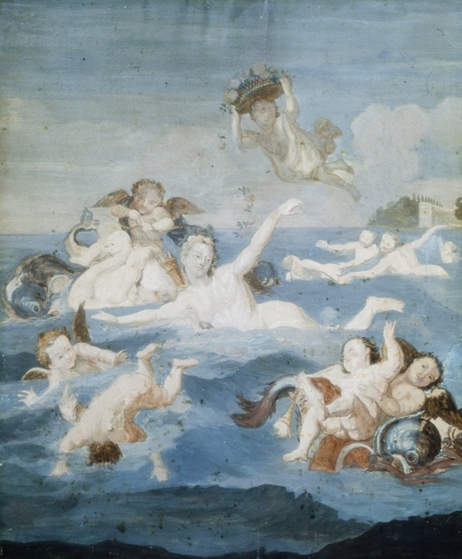 Venus with Cupid Astride a Swan, possibly? Joseph Goupy, 18th century