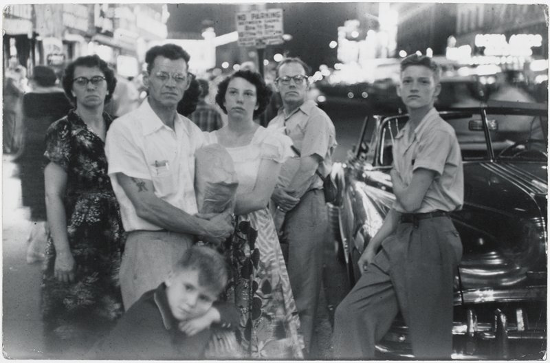 Family, Times Square, New York City, Louis Faurer, 1948