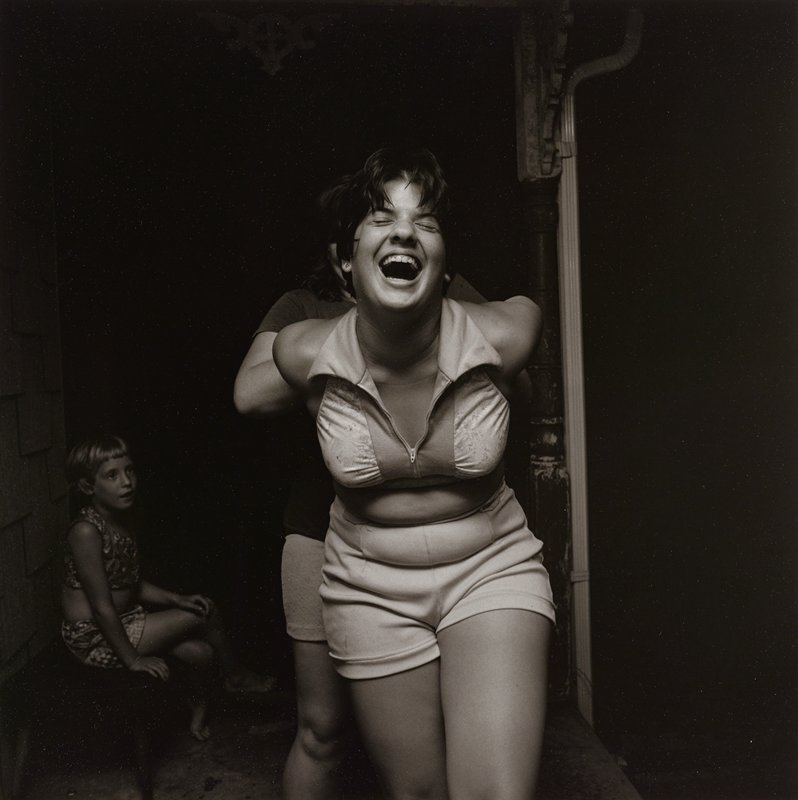 Girls on Porch, Martins Creek, Pennsylvania by Larry Fink