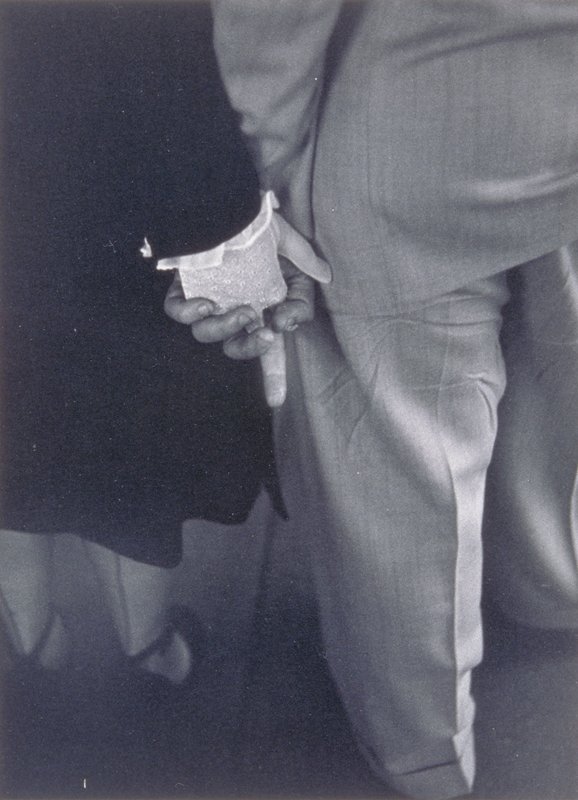 Freudian Hand Clasp, New York City, Louis Faurer, c. 1946 (printed 1980)