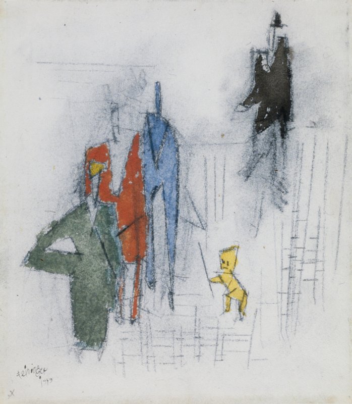 Figure Study, Lyonel Feininger, 1949