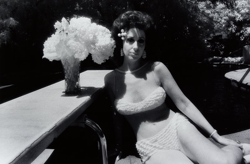 Carol at Her Mother's Kidney-Shaped Pool, Skokie, Illinois, Joan Moss, 1981
