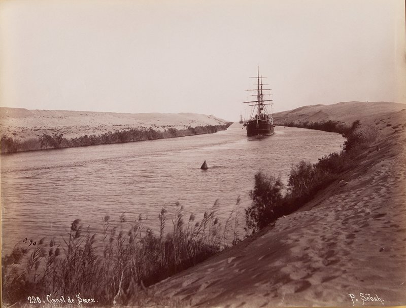 Canal de Suez, Pascal Sebah, 19th century