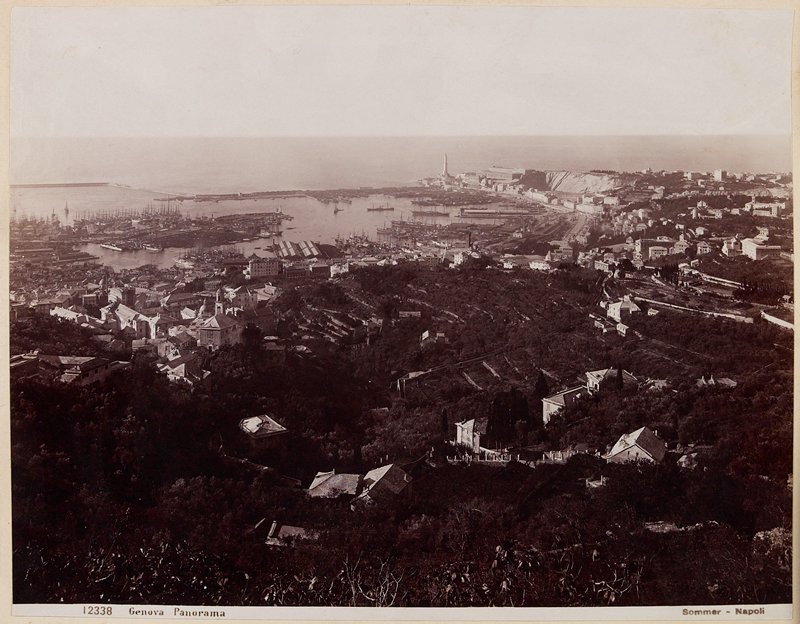Genova, Panorama, Giorgio Sommer, 19th century