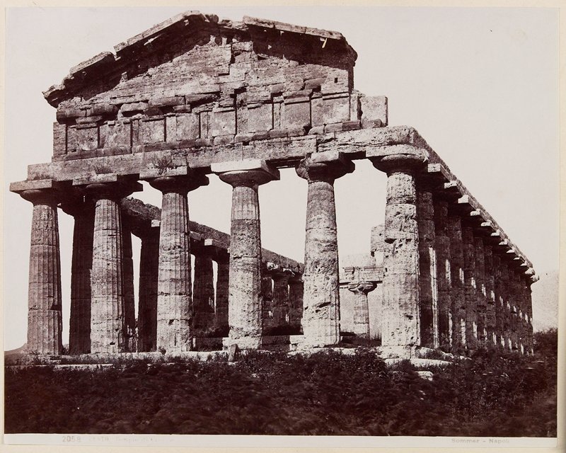 Pesto, Tempio, Giorgio Sommer, 19th century