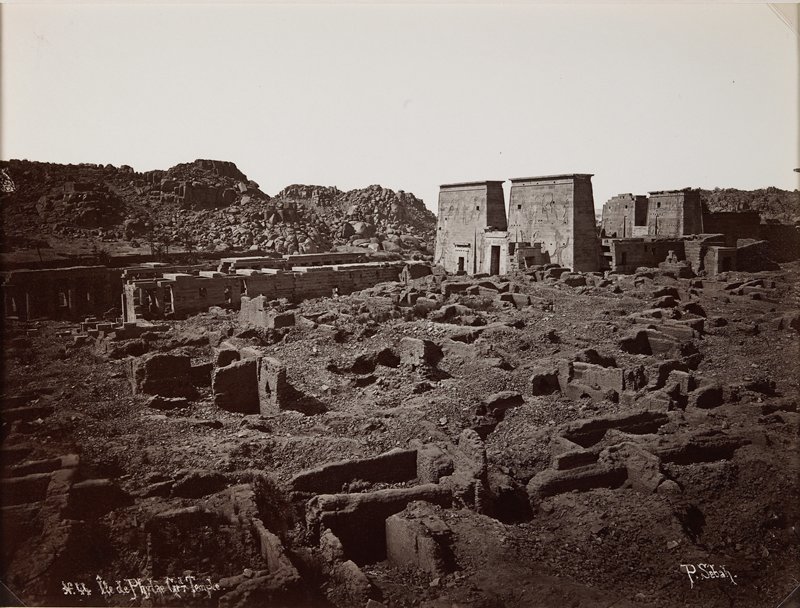 Ile de Phylae, Grandé Temple, Pascal Sebah, 19th century