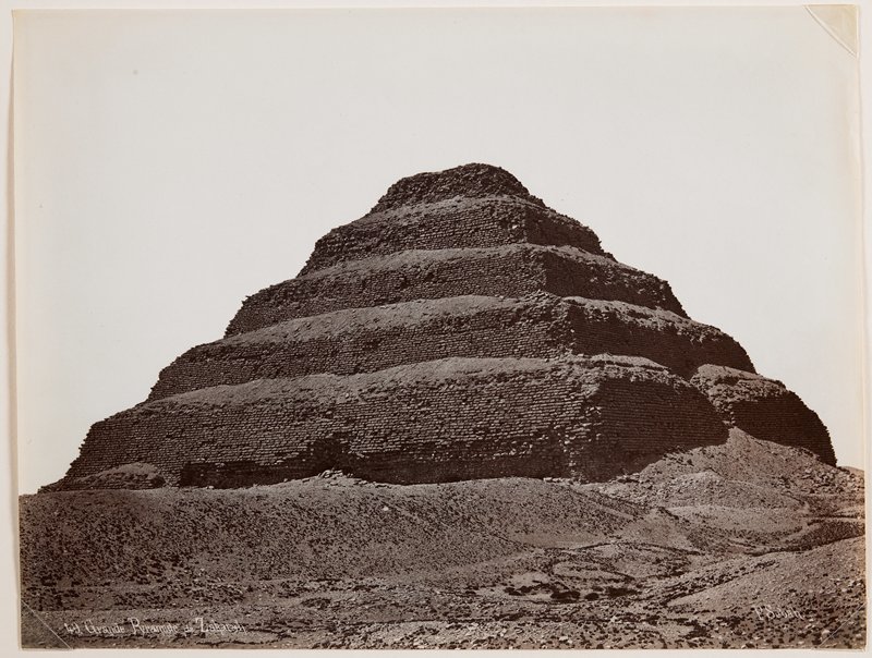 Grandé Pyramide de Zakarah, Pascal Sebah, 19th century