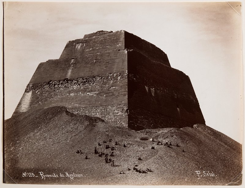 Pyramide de Meydoum, Pascal Sebah, 19th century