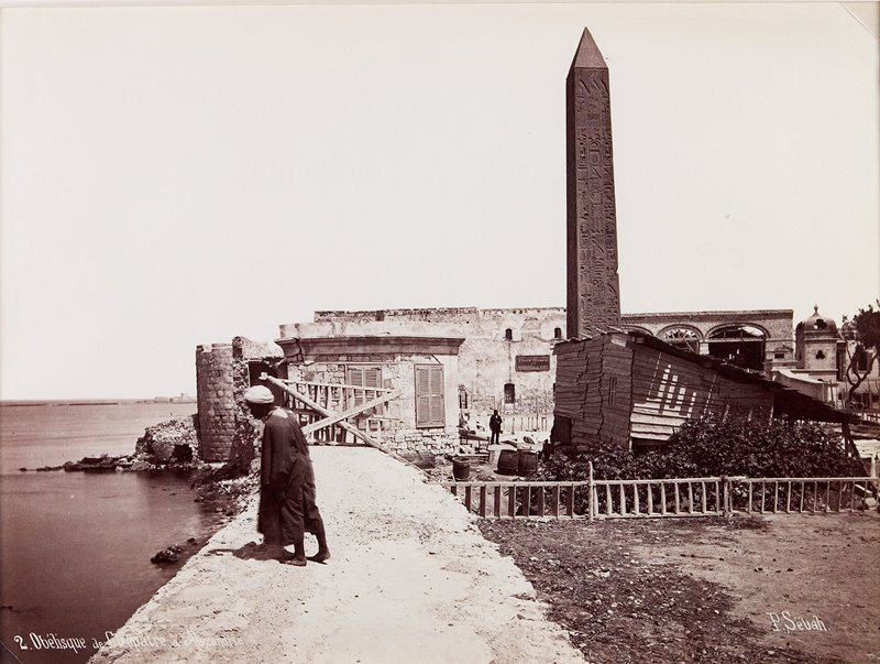 Obélisque de Cleopatre à Alexandrie, Pascal Sebah, 1877 or earlier