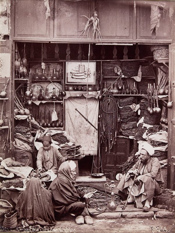 Marchand de Tombaki et de Narguileh, Pascal Sebah, 19th century