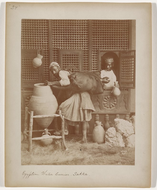 Untitled [Egyptian water carrier, Sakka], Hippolyte Arnoux, 19th century