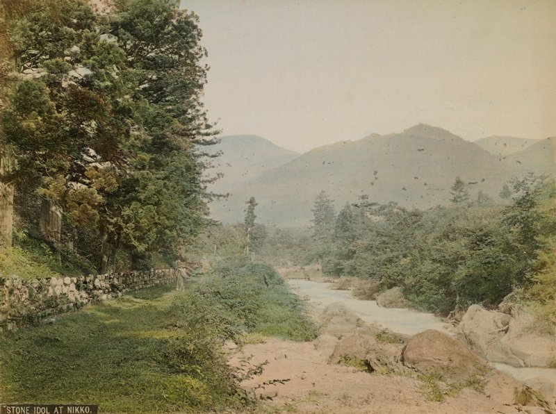 Stone Idol at Nikko, Tamamura K., c. 1891