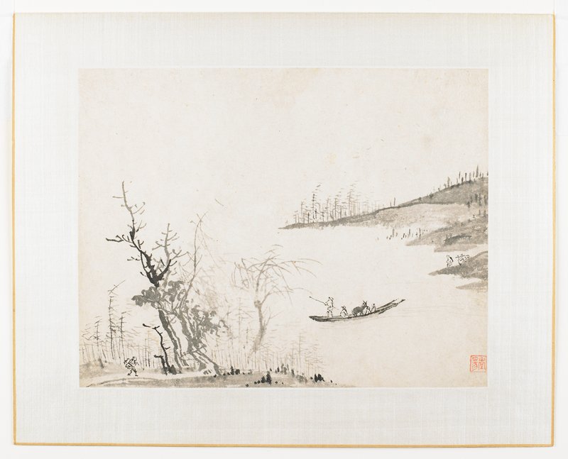 Boat Carrying Figures and Horse, Cheng Jiasui, c. 1630