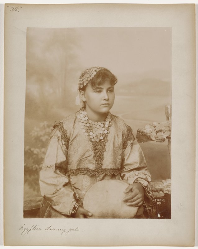 Untitled [Egyptian dancing girl], Hippolyte Arnoux, 19th century