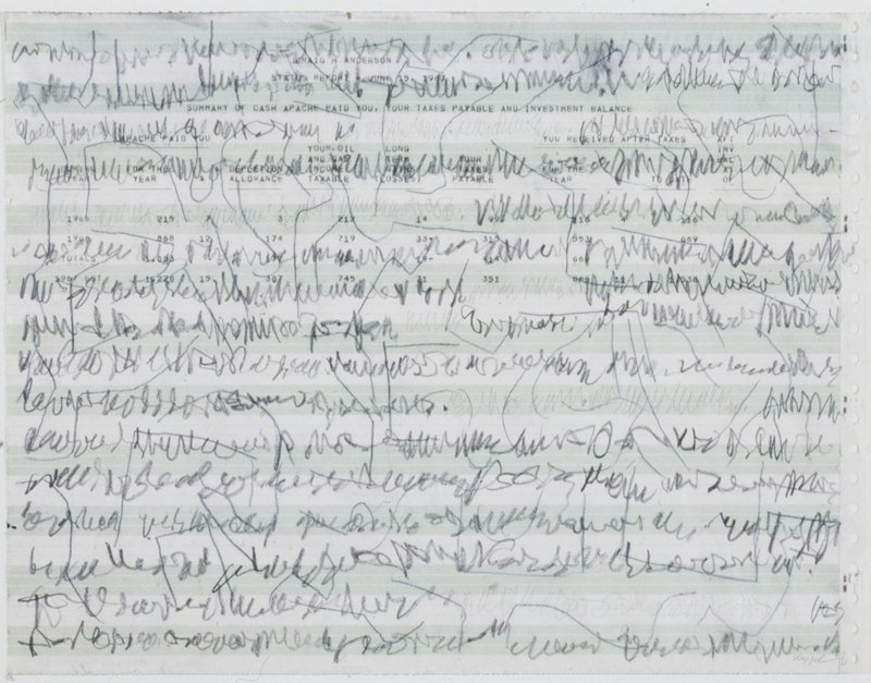 Handwriting, Hugh Kappel, 1974