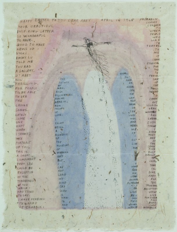 Easter Letter (letter to Abby Grey), Maybelle Stamper, April 14, 1965