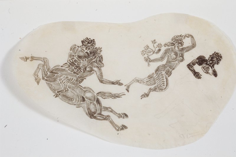 Two Studies of Centaur and Satyrs, Paul Manship, 20th century