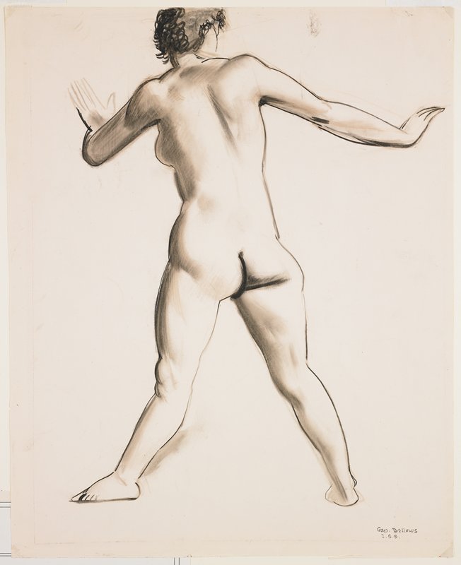 Nude Standing: Seen from Back, George Bellows, c. 1923