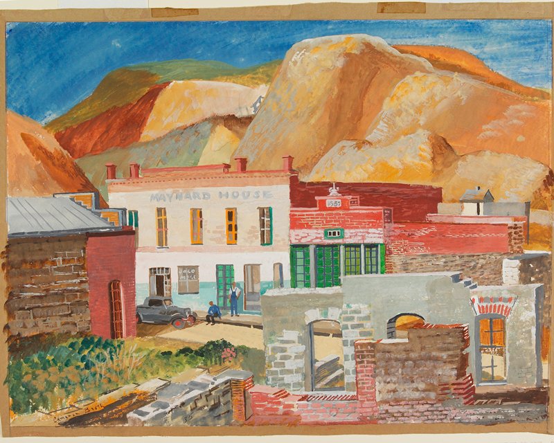 Gold Hill Nevada, Cameron Booth, 1935