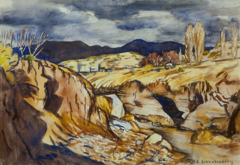 La Luz Canyon Near Alamo Gordo, N.M., Henry Ernest Schnakenberg, 1930