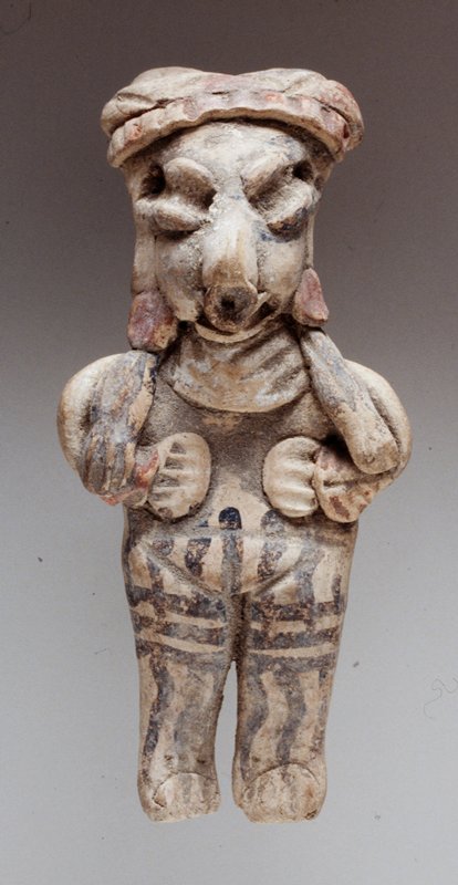Standing female figure, 250 BCE–300 CE