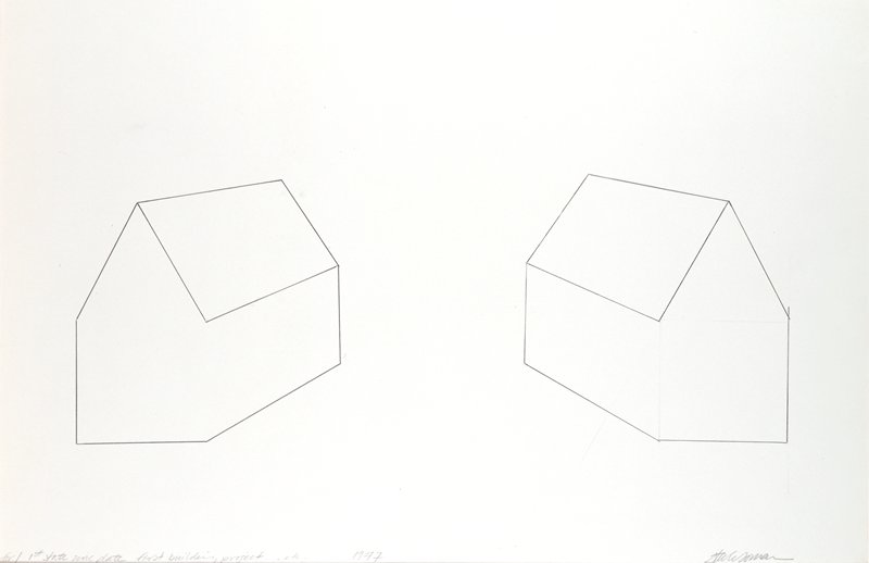 Drawing for first state zinc plate for 'The First Building Project According to What Plan', Steven Sorman, 1977