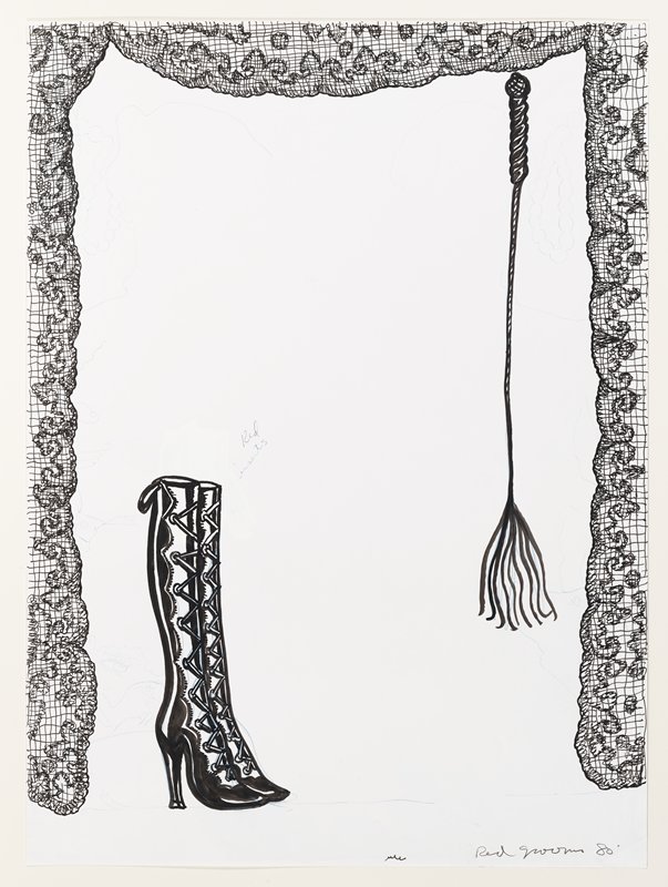 Preparatory drawing for curtain for 'The Pancake Eater', Red Grooms, 1980