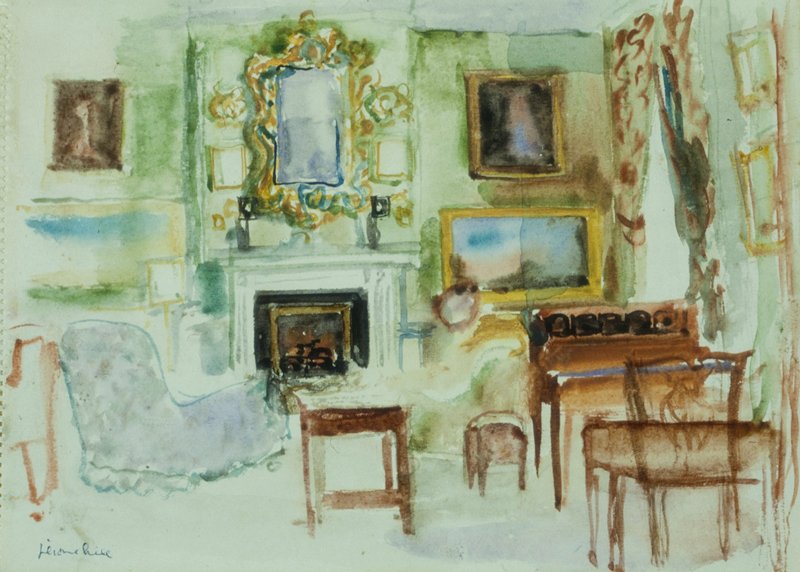 Interior Hamwood House, Ireland, J. Jerome Hill, 1936