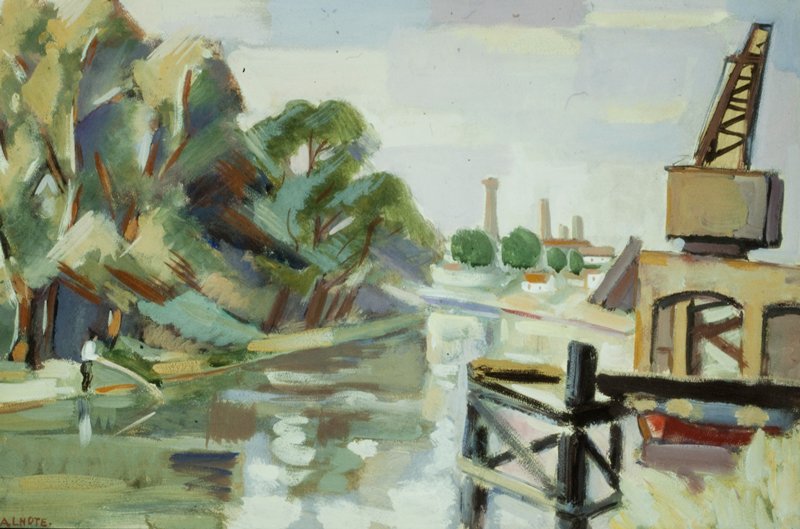 Landscape with Fisherman, André Lhote, 20th century