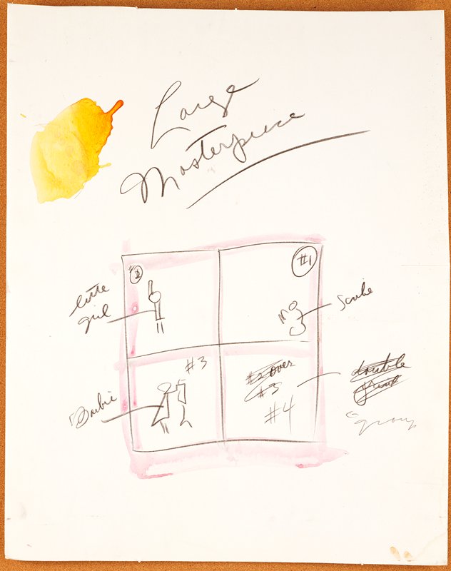Working Sketch for 'Large Masterpiece', Joseph Nechvatal, 1985