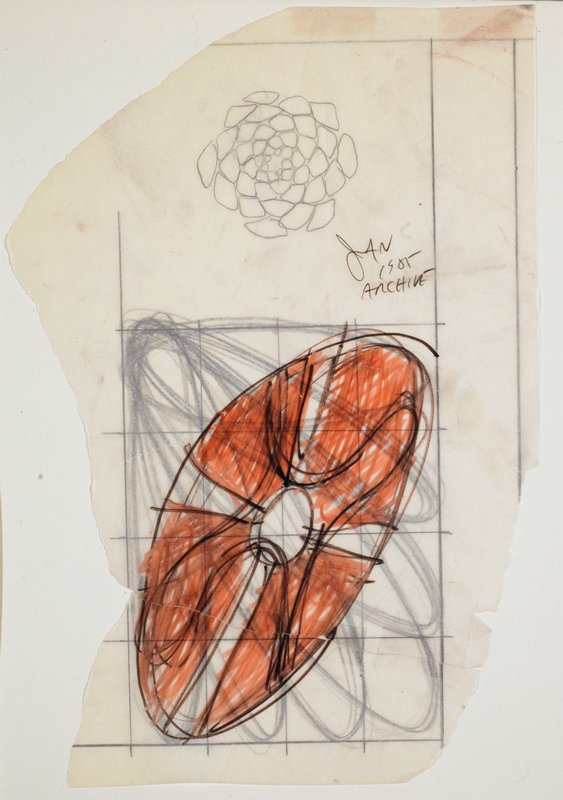 Study for 'Fold-Out', John Newman, 1985