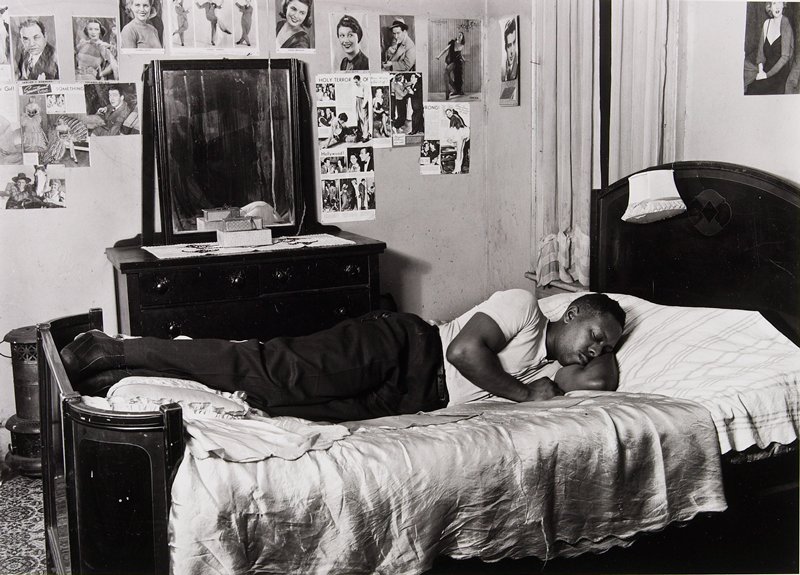 The Most Crowded Block, Harlem, Aaron Siskind, 1940