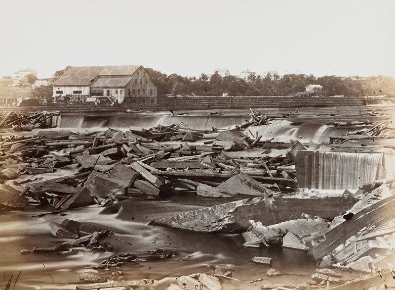 St. Anthony Falls, Benjamin Franklin Upton, 1860