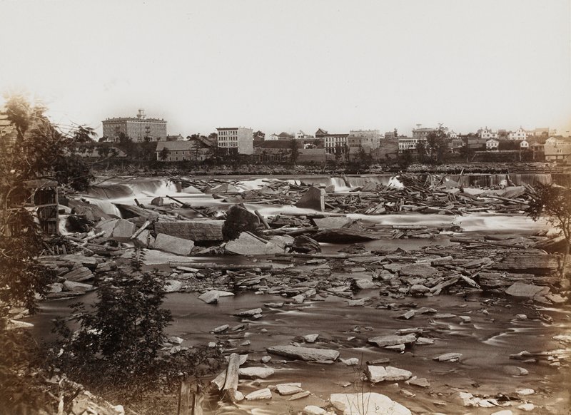 St. Anthony Falls, Benjamin Franklin Upton, 1857–70