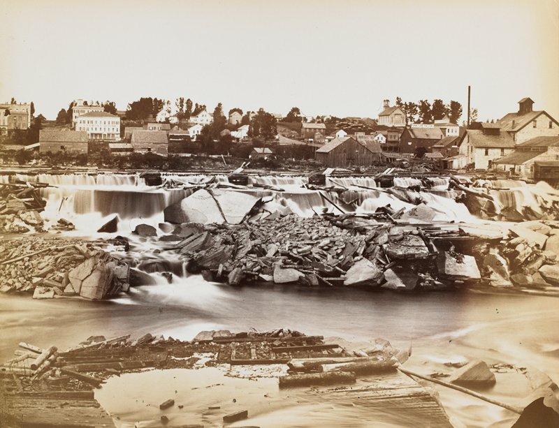 St. Anthony Falls, Benjamin Franklin Upton, 1863