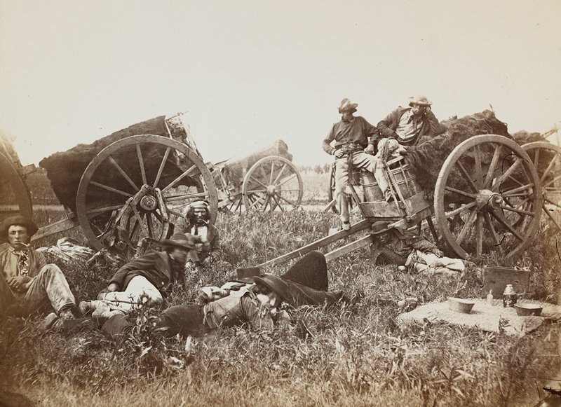 Red River Carts, From Pembina, Benjamin Franklin Upton, 1858
