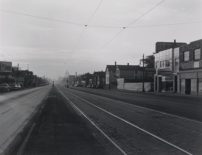 University Avenue, St. Paul, Minnesota, Early Morning, Jerome Liebling, 1950