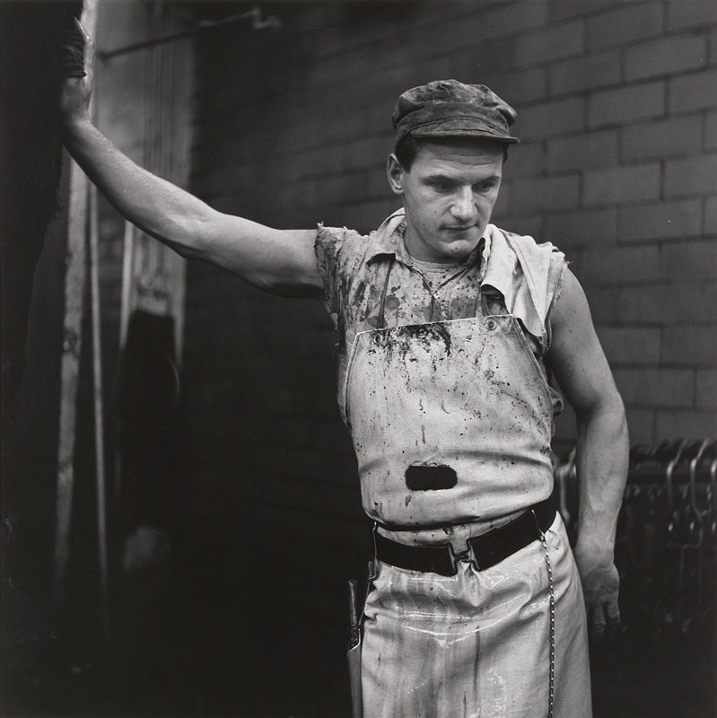 Worker, Packing House, South St. Paul, Jerome Liebling, 1962