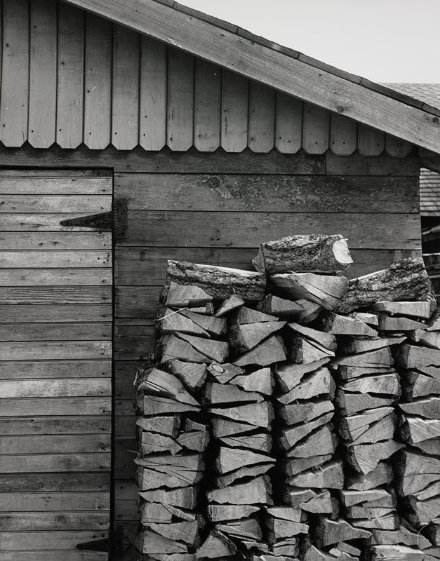 Untitled (stack of wood), Robert Gene Wilcox, 20th century