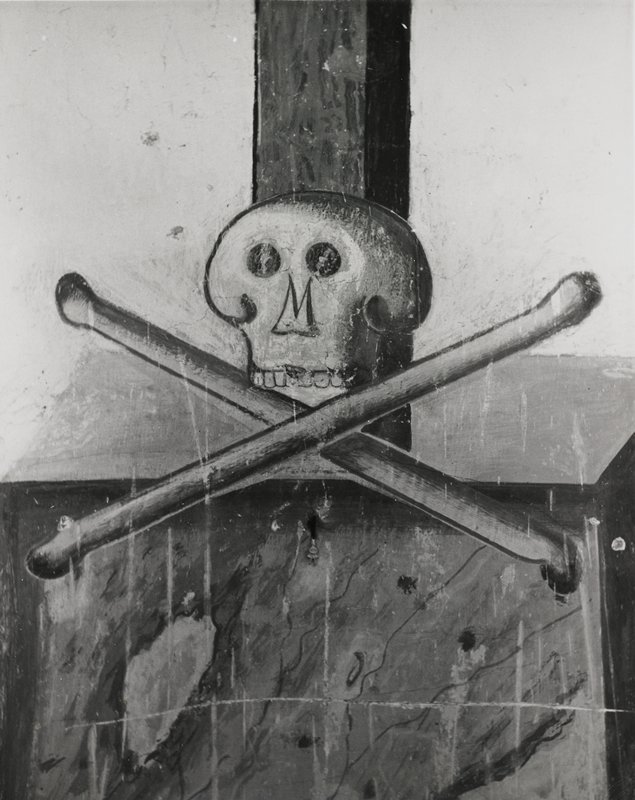 Untitled (skull and crossed bones), Robert Gene Wilcox, 20th century