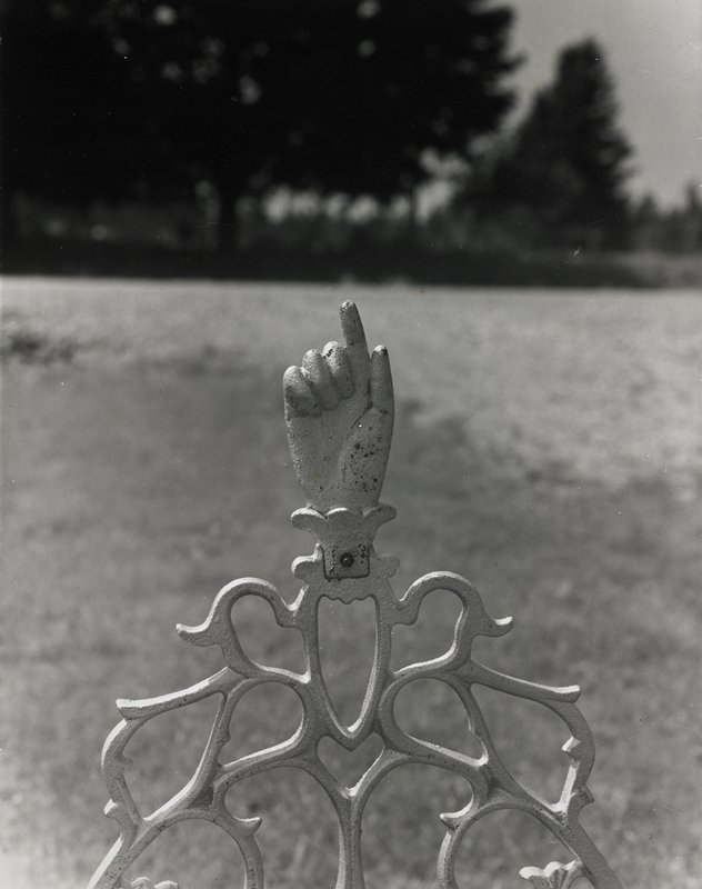 Untitled [painted metal hand], Robert Gene Wilcox, 20th century