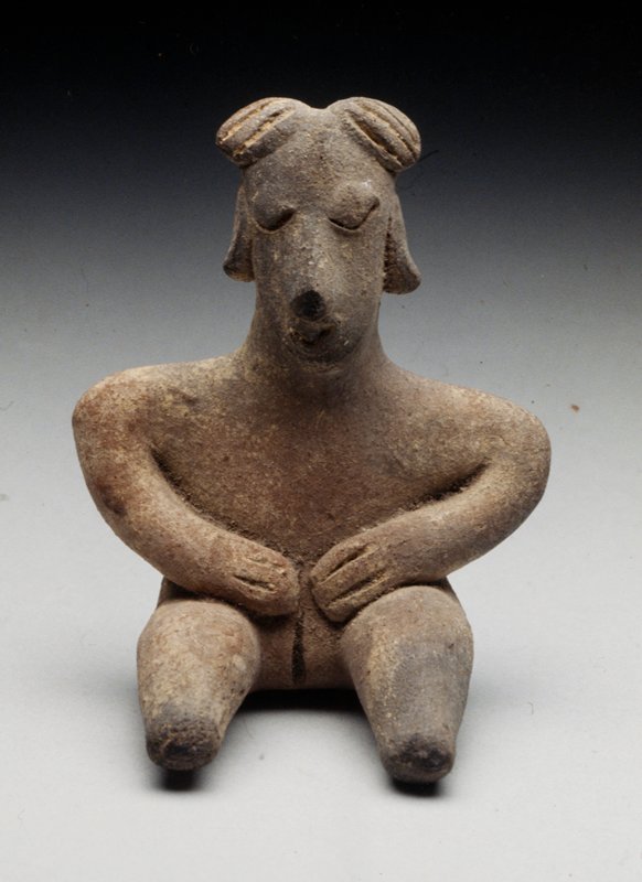Seated female figure, 3rd-6th century