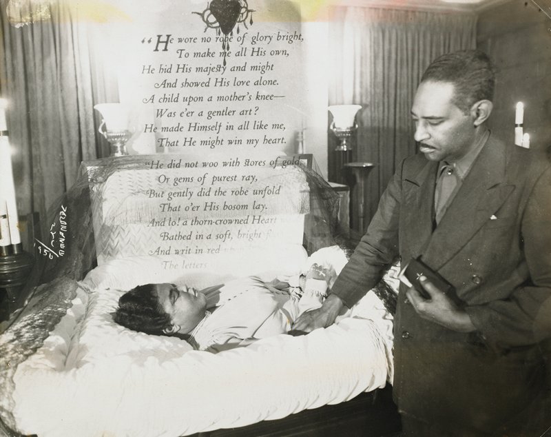Untitled (grieving man), James Van Der Zee, 1956