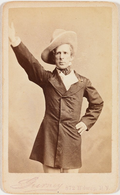Untitled [standing man with hat], Jeremiah Gurney, c. 1860–80