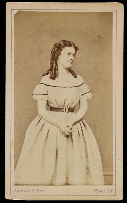 Без названия [portrait of an unidentified woman (actress ?)], Джеремайя Герни, 1858–69