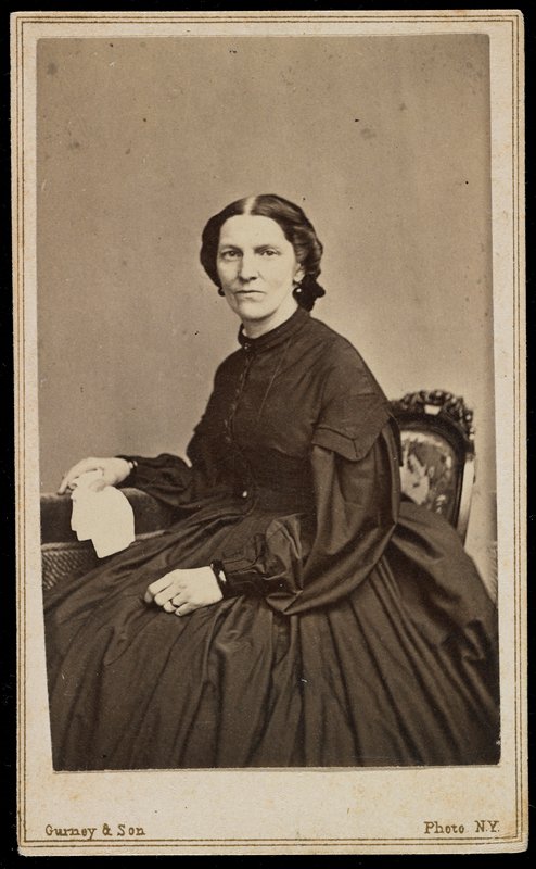 Без названия [portrait of an unidentified seated woman], Джеремайя Герни, 1858–69