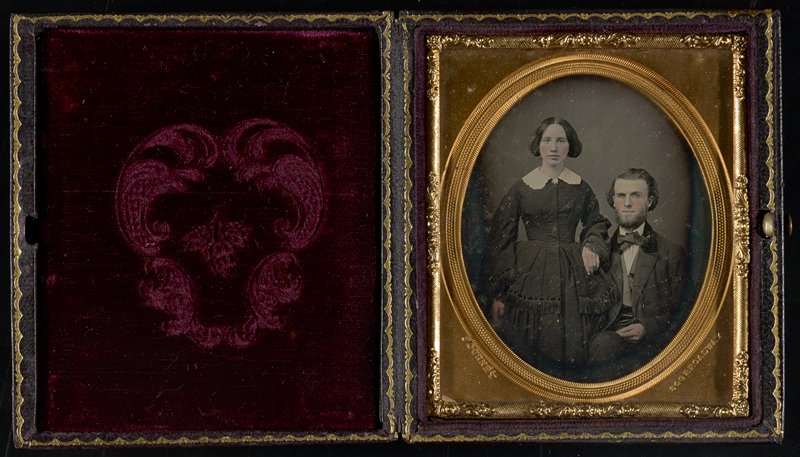 Без названия [portrait of a young man and woman], Джеремайя Герни, 1852–58