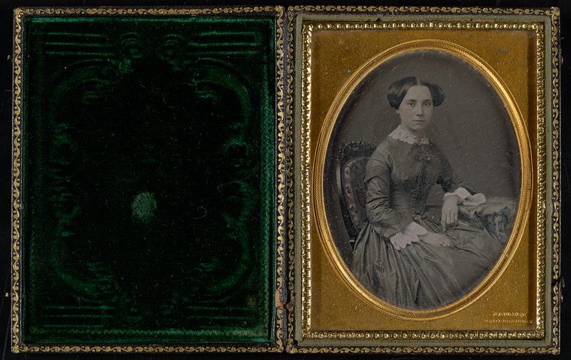 Без названия [three-quarter view of a woman seated in the 'Gurney chair'], Джеремайя Герни, 1852–58