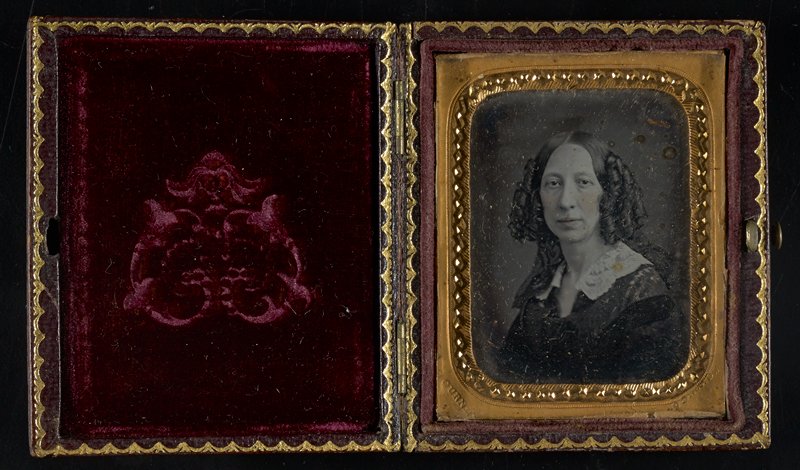 Без названия [bust portrait of a woman with lace collar], Джеремайя Герни, 1852–58